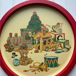 Festive Christmas Decorative Plate